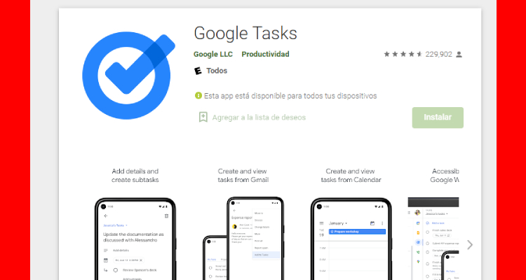 lista de tareas con Google Task