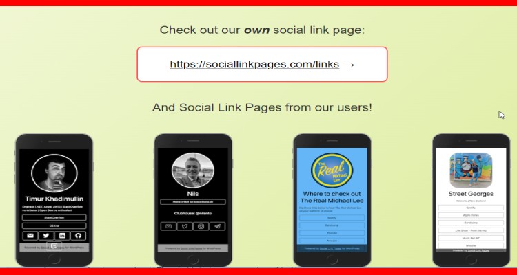 Social link pages, una aplicación para crear una landing con tus enlaces