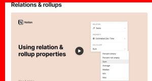 Relaciones y rollups en Notion